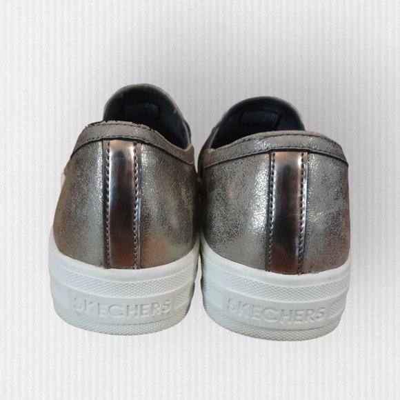 Sketchers Street Slip on  Glamour  Gray Sneaker Women's  Size 7.5 Air-Cooled Mem - Picture 4 of 11